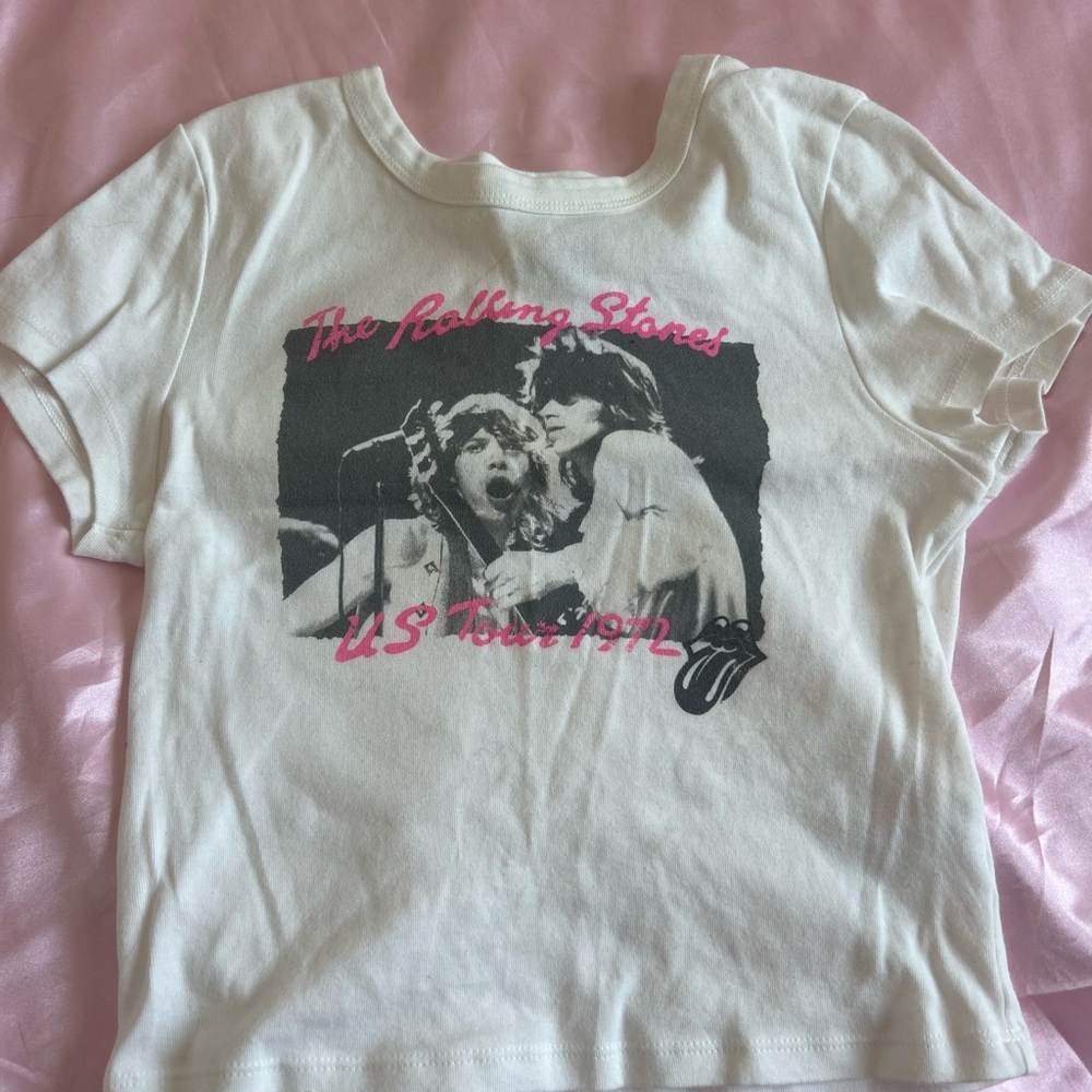 American Eagle Outfitters White Band Tee